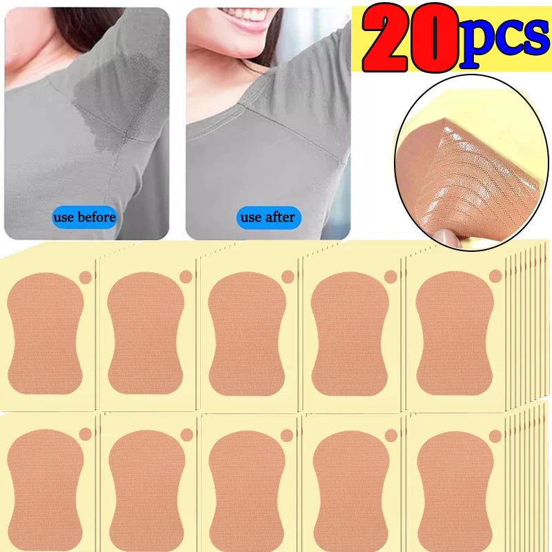 Underarm Pads Dress Clothing Perspiration Deodorant Patch Armpit Plantar Breathable Sweat Absorbing Stickers Adhesive Paster